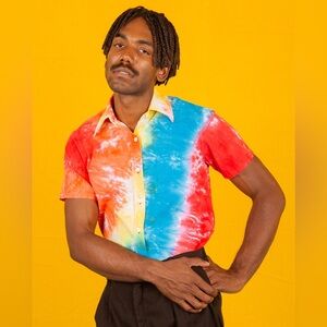 NWOT Big Bud Press Shaved Ice Button Up Shirt Size 4XL Unisex